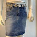 Gonna in Denim con Strass