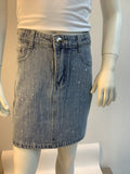 Gonna in Denim con Strass