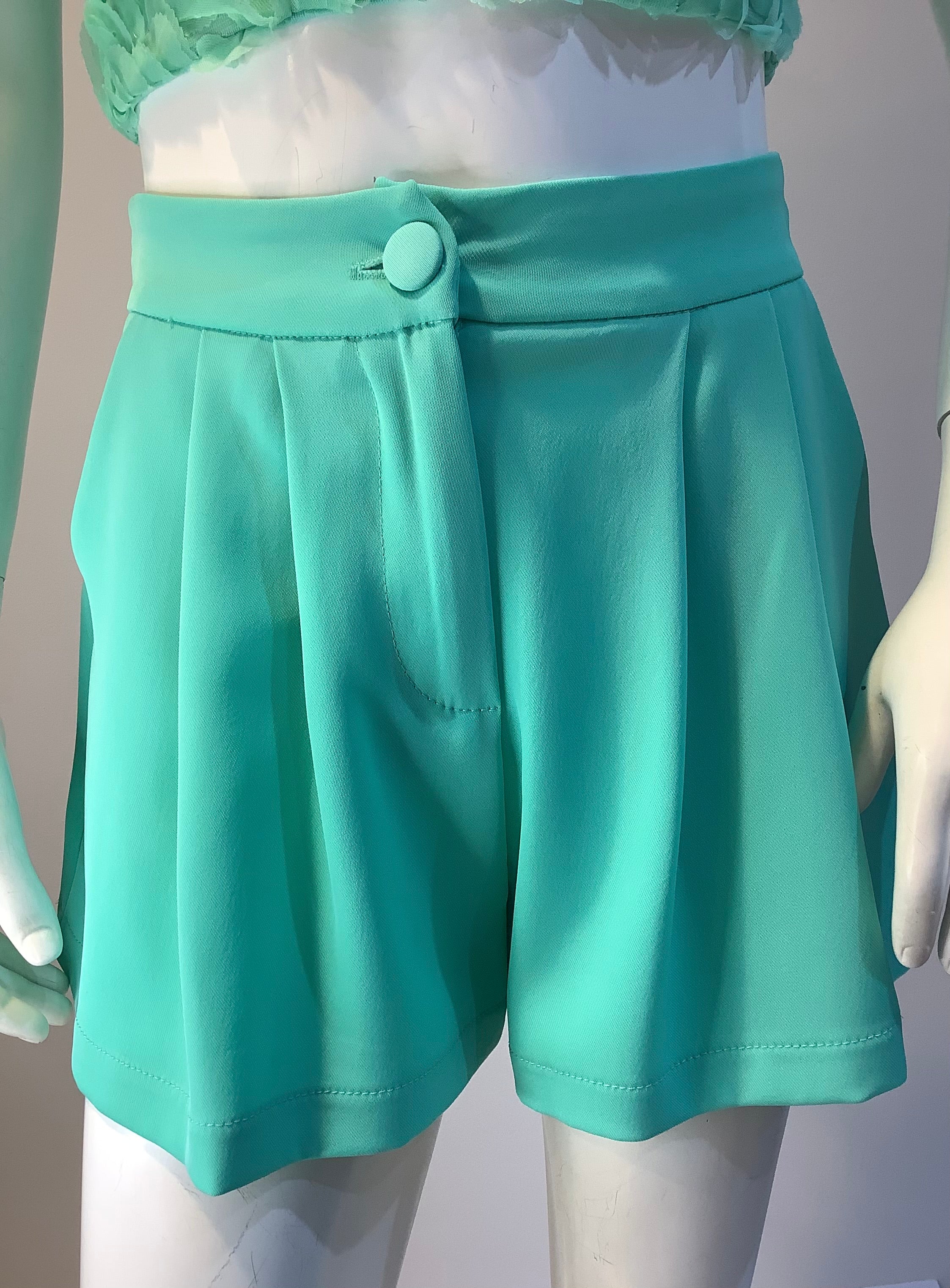 Shorts bambina verde Tiffany