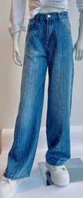 Jeans bambina con strass